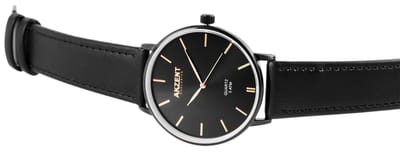 AKZENT Herenhorloge kunstleer Lawin, 3 ATM