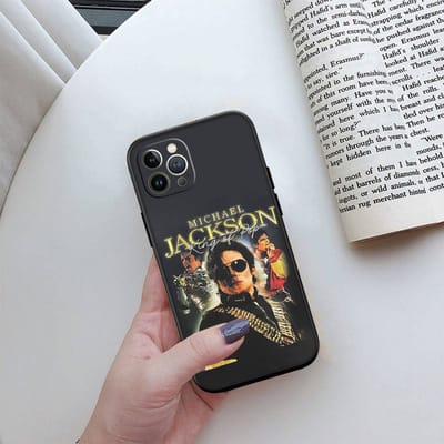 IR18 Michael Jackson Telefoonhoesje voor iPhone 7 8 11 12 13 14 15 16 16E XS Pro Max XR X SE iPhone 16 Pro git