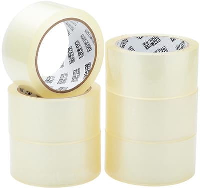 SnelShoppen - Duurzame en Betrouwbare Heldere Verpakkingstape 48mm x 66m - Sterk voor Verhuizen, Verpakken, en Opslag - Afvalbestendig en Hoogwaardige