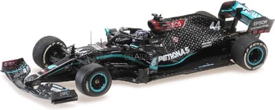 Mercedes-AMG Petronas F1 Team W11 EQ Perf. #44 1st British GP 2020, Flat Tyre - 1:43 - Minichamps