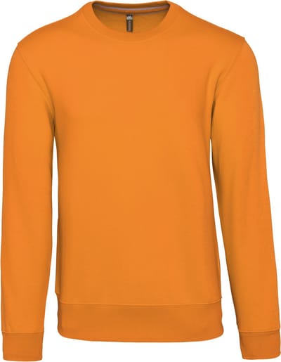 Unisex sweater met ronde hals Kariban Oranje - 4XL