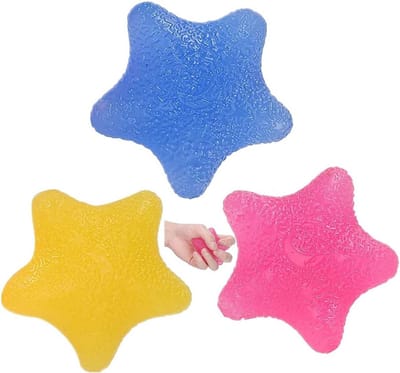 Set van 3 Handtherapie Stressbal voor Gripkracht en Vingerrevalidatie