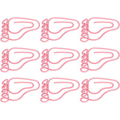 100 stuks Paperclip Voetvorm Schattig Antislip Draagbare Paperclip voor Bladwijzer Kantoor Document Bestand