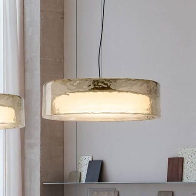 MARSET LED hanglamp Ringo, Ø 70 cm, rookgrijs, kunststof