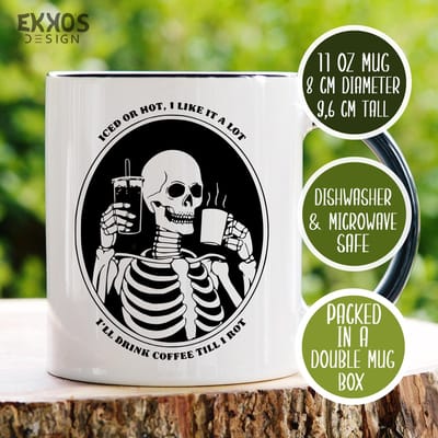 I will drink coffee mok - Koffie persoon - Halloween cadeau - Kerstcadeau - Grappige cadeau - Thee glaze - Mokken - Cadeau voor man - Cadeau voor vrouw - Valentijn cadeautjes - Koffiekopjes