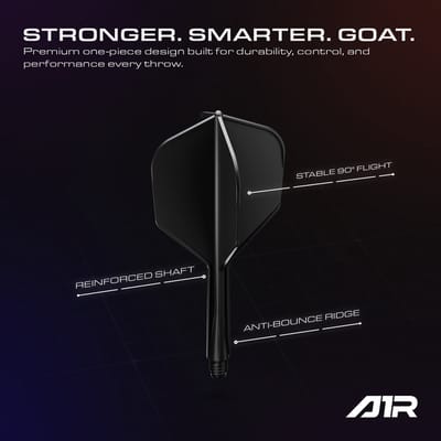 GOAT Air Black NO6 - Dart Flights