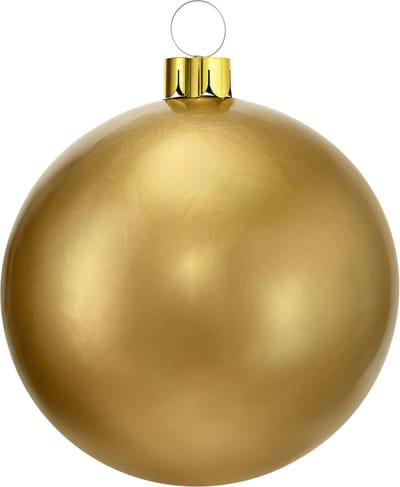 Christmas Decoration mega grote kerstbal - 65 cm - goud - opblaasbaar