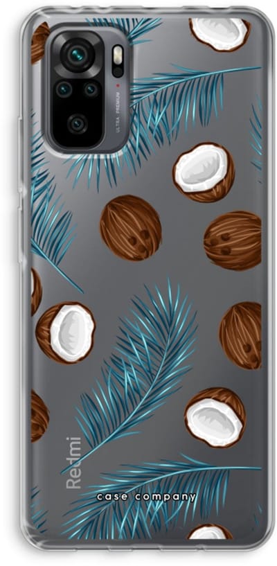 Case Company® - Hoesje geschikt voor Xiaomi Redmi Note 10 Pro hoesje - Kokosnoot - Soft Cover Telefoonhoesje - Bescherming aan alle Kanten en Schermrand