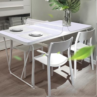 Transparante Tafelhoes - Beschermhoes Tafel - Meubels Beschermen - 15 mm Dik PVC - 115 x 180 cm - Transparant