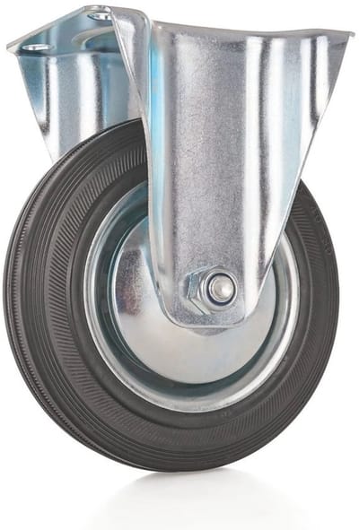 GEKO Vast zwenkwiel - 160 mm - 130 kg draagkracht - Staal en rubber
