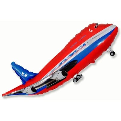 Ballon en Aluminium Avion, 95X41Cm, Grabo