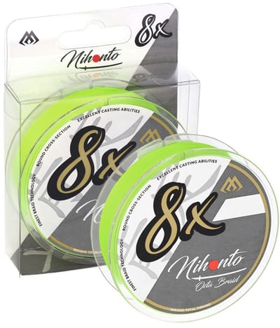 Mikado Nihonto 8X Gevlochten Vislijn Fluo – 150m – 0.23mm – 20.8kg – Roofvis & Snoek