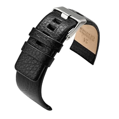 Dailygoods- Reservearmband Premium Leer - Horlogebandje 26/28 mm - Verstelbare Gesp - Hypoallergeen - Waterdicht - Sneldrogend - Horlogeband