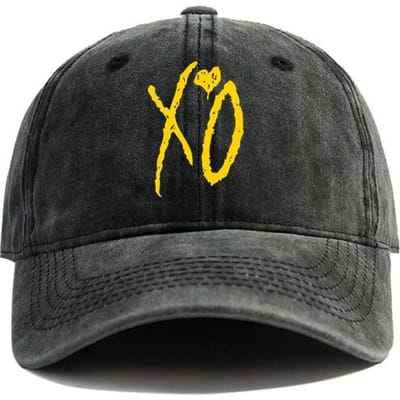Xo The Weeknd Casquette de Baseball Chapeaux Usés Casquette Homme Rétro Extérieur Été Réglable Casquette Papa Mode Adjustable black