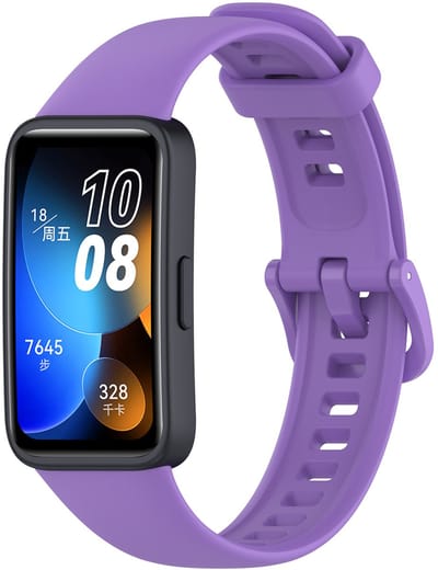 By Qubix - Siliconen bandje met gesp - Paars - geschikt voor Huawei Band 10 / 9 / 8