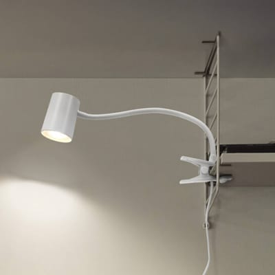 OSRAM Office Line klemlamp met flexibele arm en GU10-fitting in wit, gemaakt van kunststof, IP20-bescherming, voor thuiskantoor en andere binnentoepassingen