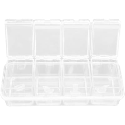 Kruidenbewaarbox Kruidenpotjes Bewaarcontainer Kruidenpotje met Deksel en Lepel voor Zout Mononatriumglutamaat white