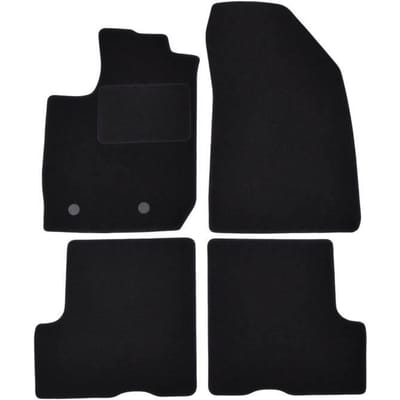 Tapis de sol - Dacia - Duster - Velours noir - 4 pièces - Ajustement précis