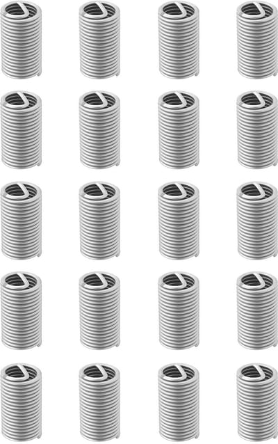 Dailygoods- Helicoil Insert Extra Lang - 20 Stuks - M9x1,25 mm - 304 Roestvrij Staal - Draad Reparatie - Verbeterde Grip - Draadreparatie
