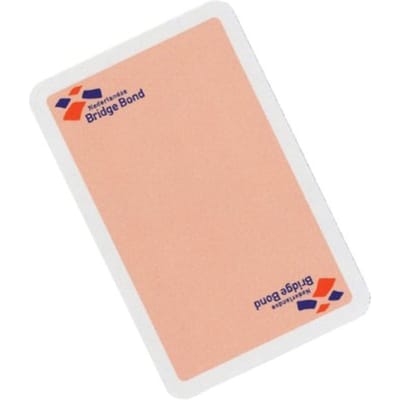 Speelkaarten bridge bond roze