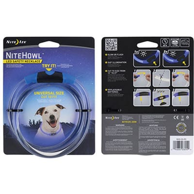Nite Ize NITEHOWL - Veiligheids halsband voor dieren - LED Blauw