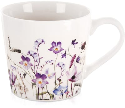 Mok Porselein Bloemen LOUKA 430 ml - Koffiemok - Theebeker - Koffie - Beker