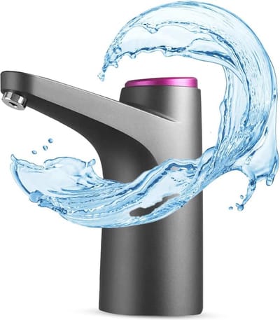 Waterdispenser met LED Indicator - Oplaadbaar, Silicone, Compatibel met Diverse Flessen (4,5L - 18,9L)