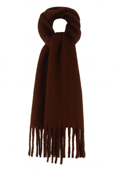 Hidzo Sjaal – Bruin – Dikke Zachte Wintersjaal – 240×40 cm – Lange Warme Sjaal voor Dames