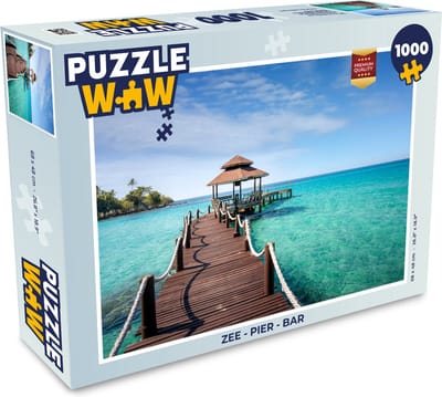Puzzel Zee - Pier - Bar - Legpuzzel - Puzzel 1000 stukjes volwassenen