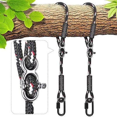 Verstelbare Boomschommeltouwen en Ophangriemen voor Hangmat en Outdoor Activiteiten (3 ft, 2 Stuks)