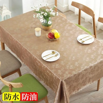 Nappe ronde en dentelle plastique épaisse nappe imprimée multicolore imperméable résistante à l'huile housse de table lavable 90x90cm 1pcs
