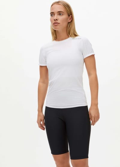 RÖHNISCH - Jacquard Tee - Training t-shirt korte mouw dames - Wit
