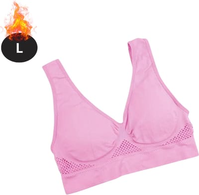 Bovista BH Zonder Beugel - Zonder Bandjes - Push-up Bh's - Comfort Beha - Gemengd - Roze - Maat L