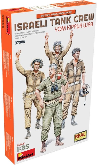 1:35 Schaalmodel Figurenset: Israëlische Tankbemanning Yom Kippoeroorlog - Ongeschilderd
