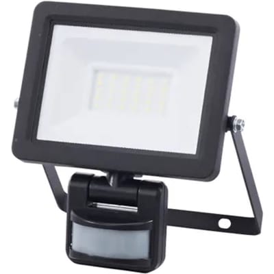 Sencys Breedstraler - Zwart - 20w - 1900lm - Ip65 - Met Bewegingssensor