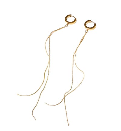 ASTRADAVI 18K Vergulde Sieraden - Oorbellen - Dangle Oorringen - Lange Kwast Oorbellen - Cadeau Idee