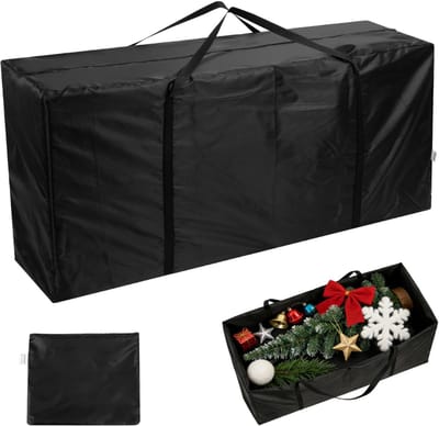 SNJY® Opbergbox Tuinkussenbox - Opbergbox Tuin - Opbergkist Buiten - Kussen Opbergtas - 122D x 40B x 55H cm - Zwart