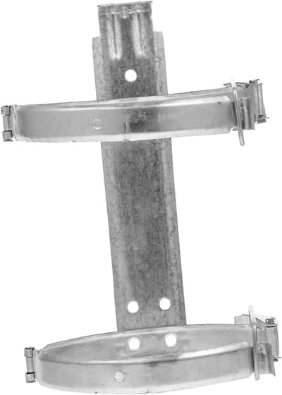 Brandblusser Muurbeugel - Brandblusserhouder Bevestiging - Veilige Opslag - Verstevigd Gegalvaniseerd IJzer - 25x11cm - Zilver
