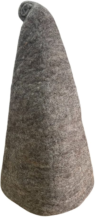 Ancient Wisdom - Muts - Vilten tovenaarsmuts bruin - hoofddeksel - sauna - warme - winteraccessoire - trendy
