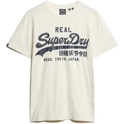 Superdry - T-shirt met vintage logo - Heren - T-shirts