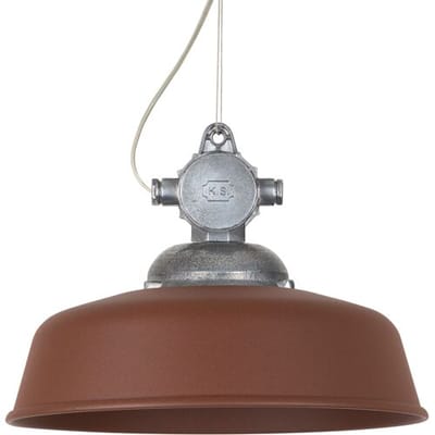 KS Verlichting Hanglamp aan Ketting Detroit Industrie Aluminium met Corten Deksel