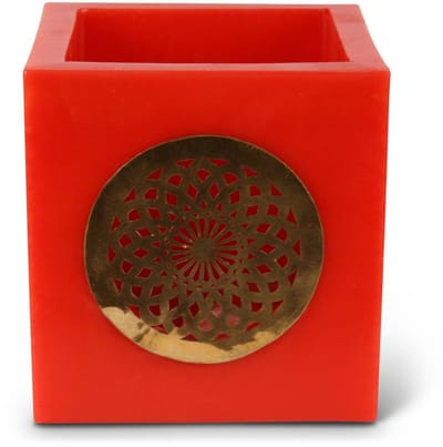 Safaary - Theelichthouder Qamra Rood Ø 20 x 20cm