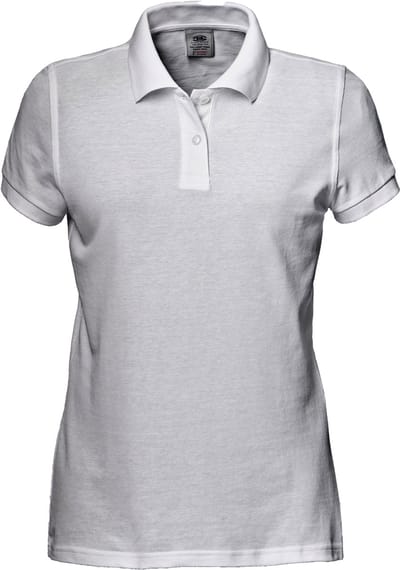 SIR SAFETY PIQUET Korte mouw Werkpolo DAMES Wit - 100% Katoen - 180 g/m² - Dubbel Gestikt
