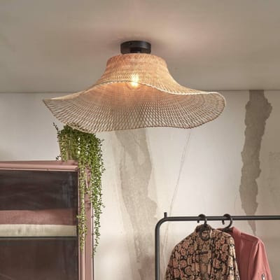 GOOD&MOJO Plafonniere Ibiza - Bamboe - 65x65x20cm - Bohemian