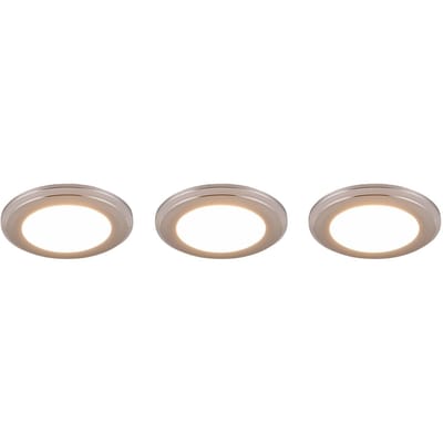 Trio Lighting LED downlight Argus RGBW afstandsbed. 3er chroom