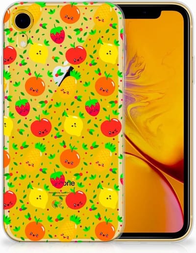 Apple iPhone Xr Siliconen Case Fruits