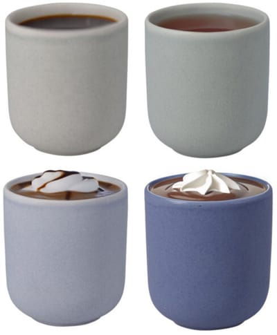 Siaki Koffiemok/theemok - set 4x - Nordic - pastel mix - 250 ml - mokken - keramiek