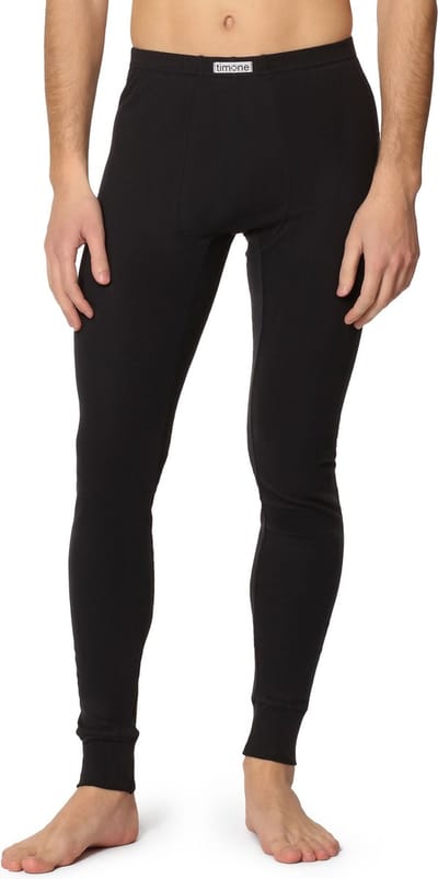 Timone Heren Thermobroek - Sport - Sporbroek - Lang - Katoen - TI-TI30-127 - Zwart - M