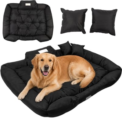 GreenBlue GB240 BL - Dierenmand - Hondenbed -115 x 95 cm - Waterdicht - binnenafmetingen 100 x 80 cm - Zwart