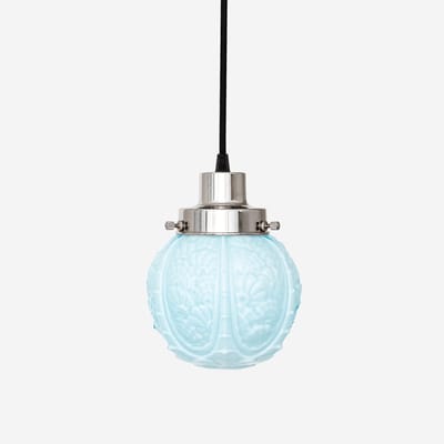 Hanglamp aan snoer Guimard Flower Misty 20's Nikkel - Art Deco Trade